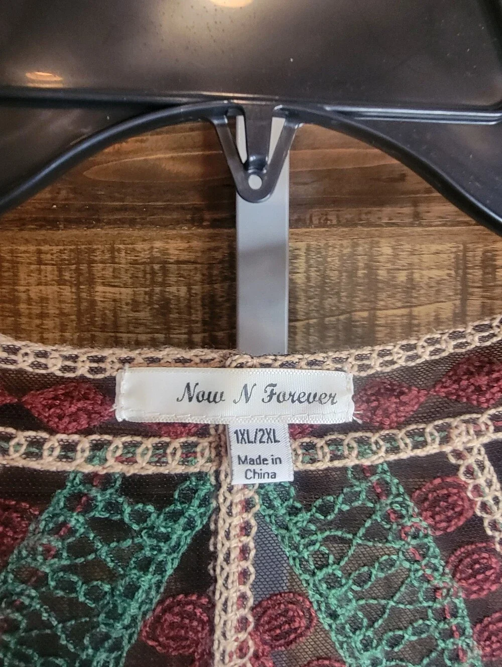 Mesh Embroidered Duster - Picture 2 of 3
